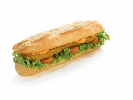 Broodje Chickenburger extra long Mora